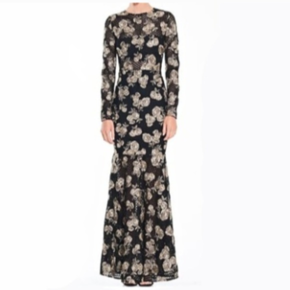 TALULAH Dresses & Skirts - talulah Braven Black Lace floral Prom Wedding Gown